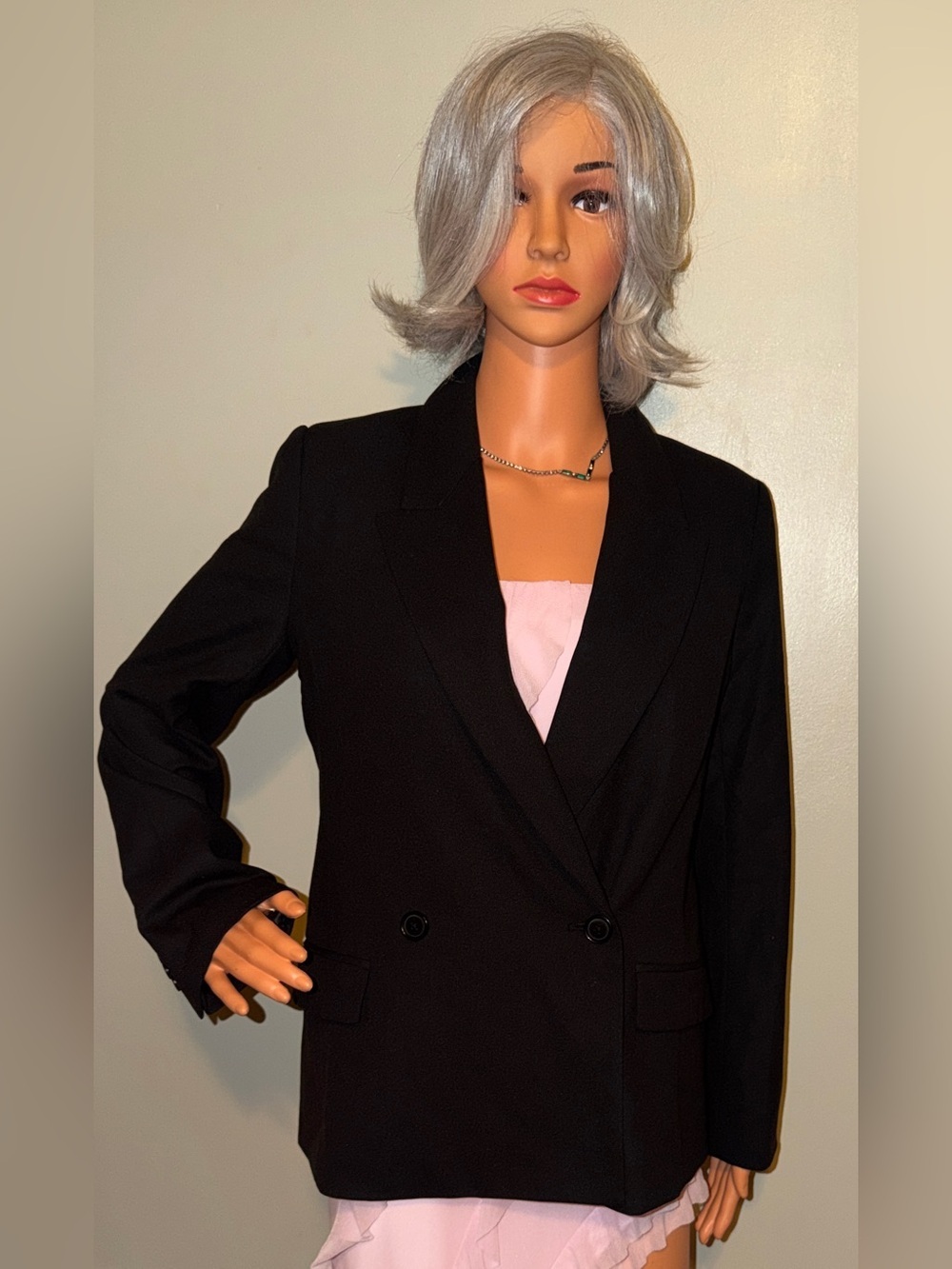 Banana Republic Black Double-Breasted Blazer - Picture 8 of 17